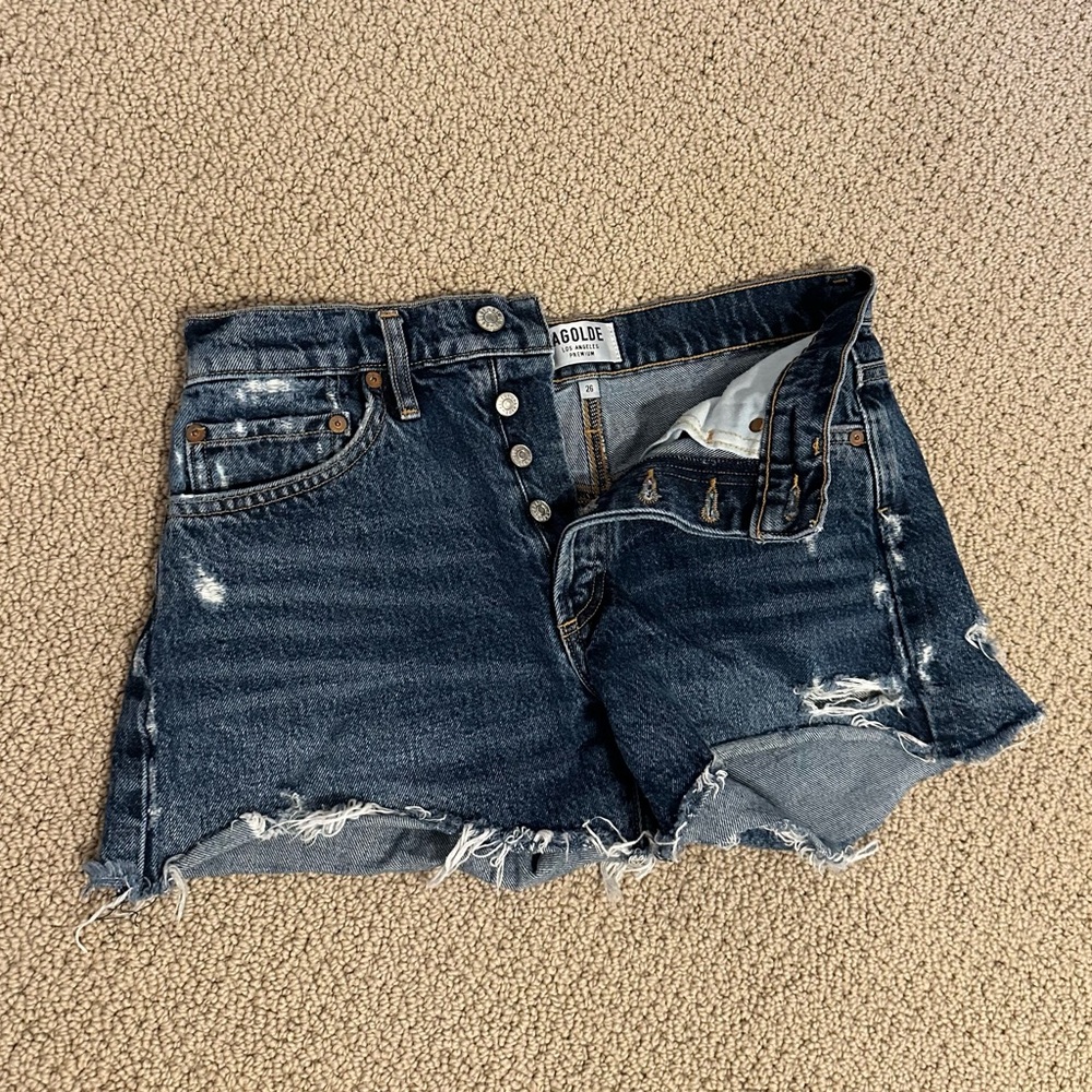 Women’s Agolde blue jean shorts size 26